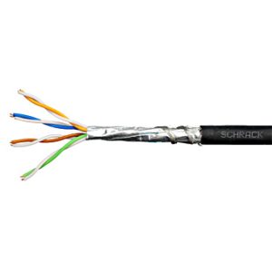 Cablu S/FTP Cat.6a, 4x2xAWG23/1, 500MHz, LS0H-3, Dca, negru
