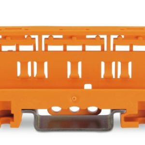 Suport montaj; Seria 221 - 6 mm²; pt mont. pe sina DIN 35/montare cu surub; portocaliu (221-510)