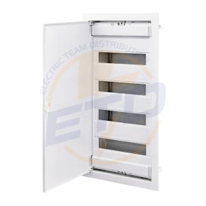 Cutie distribuție incastrata ECG 56 usa metalica alba, ETI Cutie distribuție incastrata ECG 56 usa metalica alba, ETI