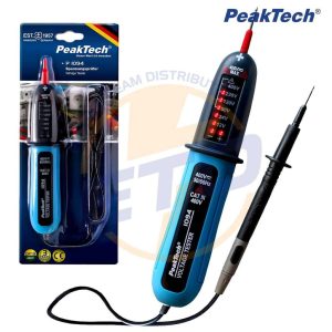 Tester de tensiune ACDC 12-400V cu afisaj LED IP54 Peaktech P 1094 Tester de tensiune ACDC 12-400V cu afisaj LED IP54 Peaktech P 1094